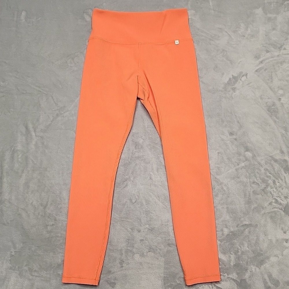 Athleta Leggings Womens Medium Orange Alicia Keys Elation Tight Gym Yoga Workout